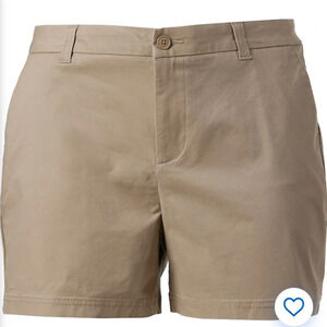 2 For $18 NWT Woman’s Magellan Outdoors Happy Camper 4” Khaki Uniform Shorts